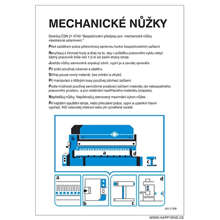 Značka Mechanické nůžky